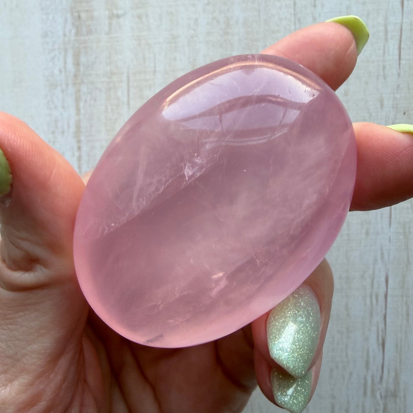 Rose Quartz Palm Stone - AA+ Grade | Option A