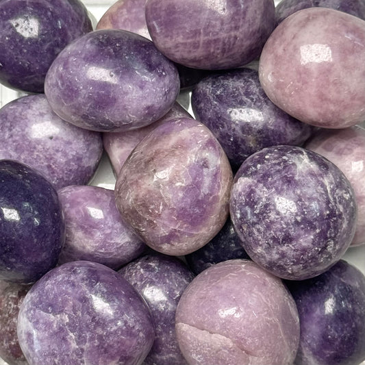 One (1) High Quality Lepidolite Tumble from Brazil