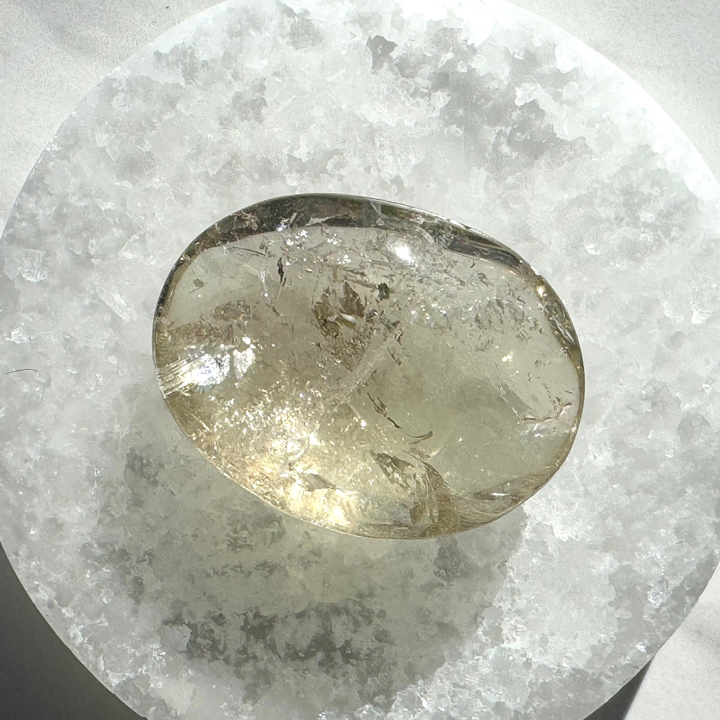 Beautiful High-Quality Citrine Palm Stone G