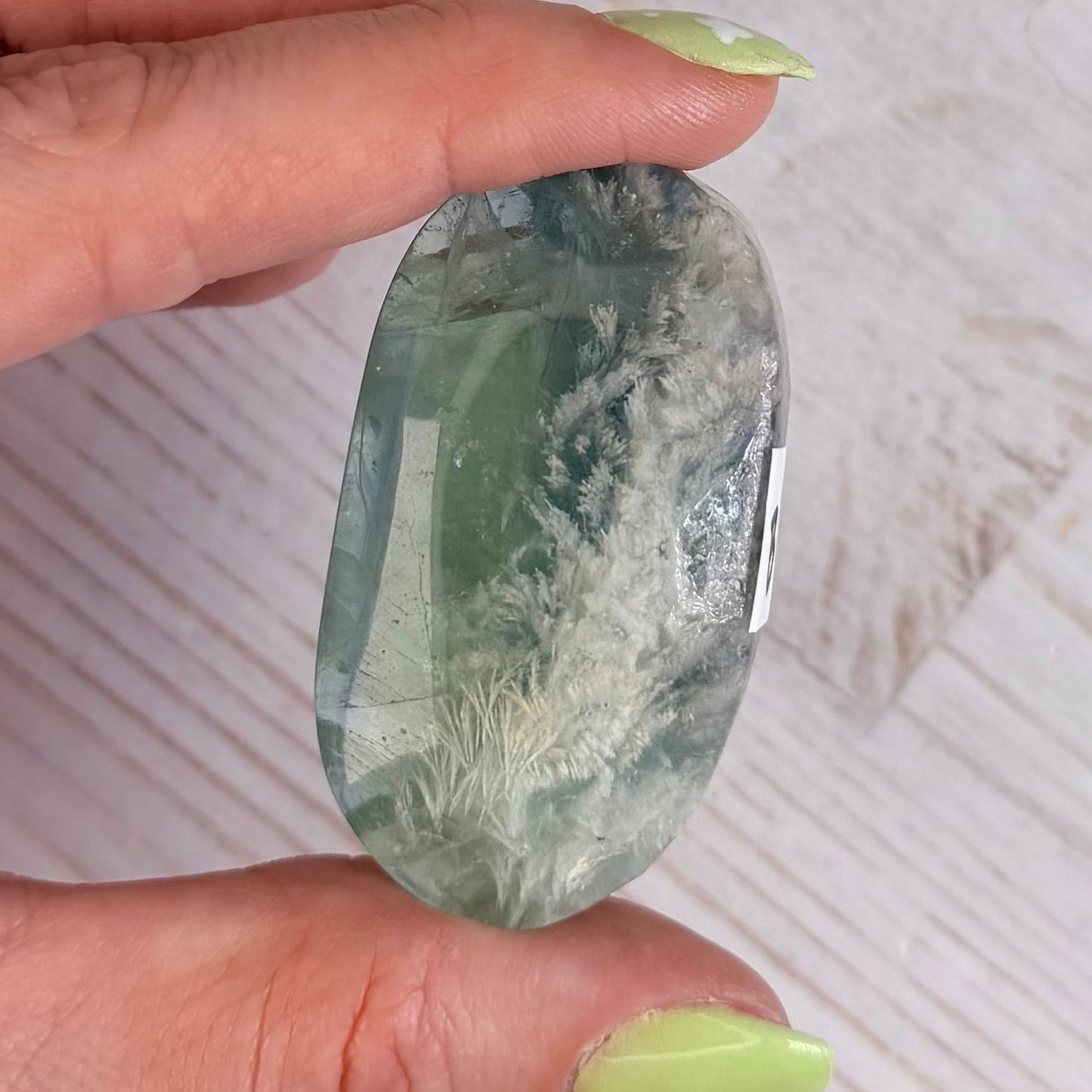 Snowflake Fluorite Palm Stone | Option B