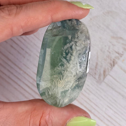 Snowflake Fluorite Palm Stone | Option B