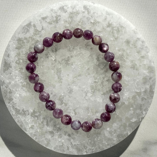 High Quality Lepidolite Bracelet (6mm Bead)