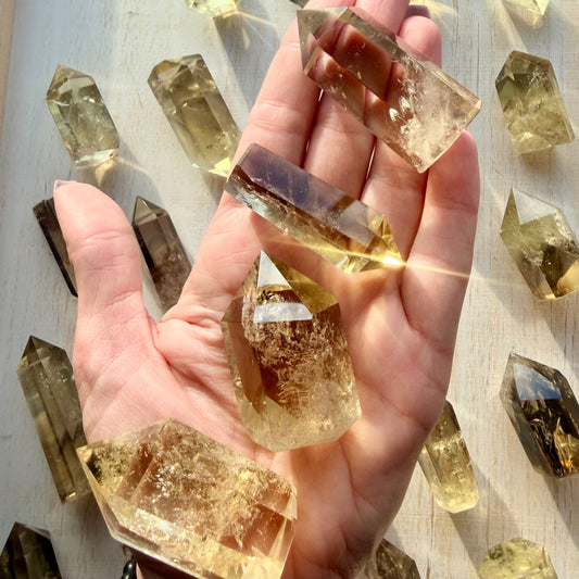 Natural Citrine Tower | Unheated Citrine Crystal Point | Choose Your Piece