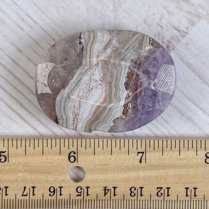 Crazy Lace Amethyst Palm Stone from Mexico | Option L