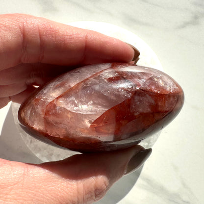 Fire Quartz Palm Stone A