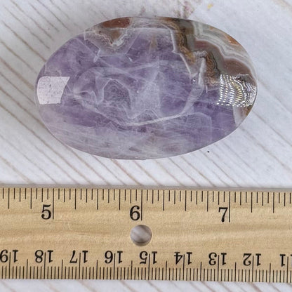 Crazy Lace Amethyst Palm Stone from Mexico | Option D