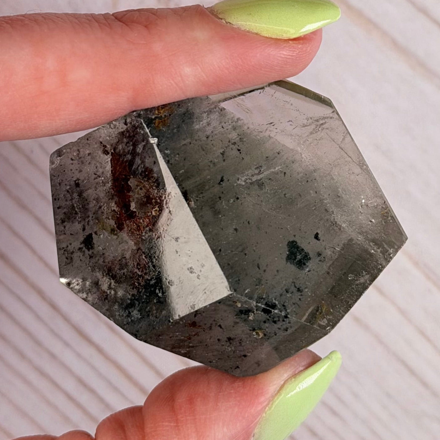 Garden Quartz Freeform - Lodolite Inclusion Quartz | Option C