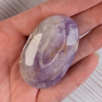 Crazy Lace Amethyst Palm Stone from Mexico | Option G