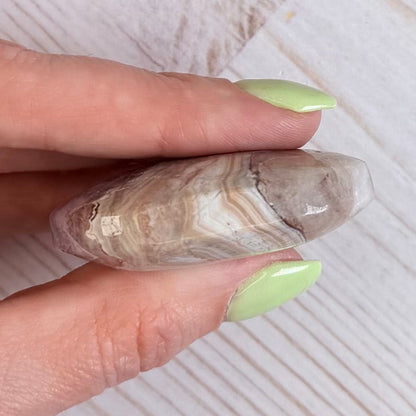Crazy Lace Amethyst Palm Stone from Mexico | Option L