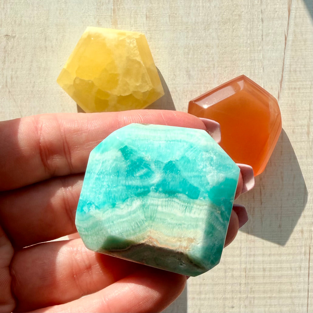Calcite Freeform | Honey Calcite | Lemon Calcite | Rose Calcite | Caribbean Calcite