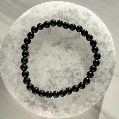 One (1) EMF Blocking Shungite Bracelet from Russia (6mm Bead)