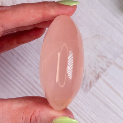 Rose Quartz Palm Stone - AA+ Grade | Option C