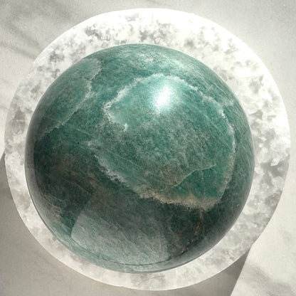 Beautiful Brazilian Amazonite Sphere