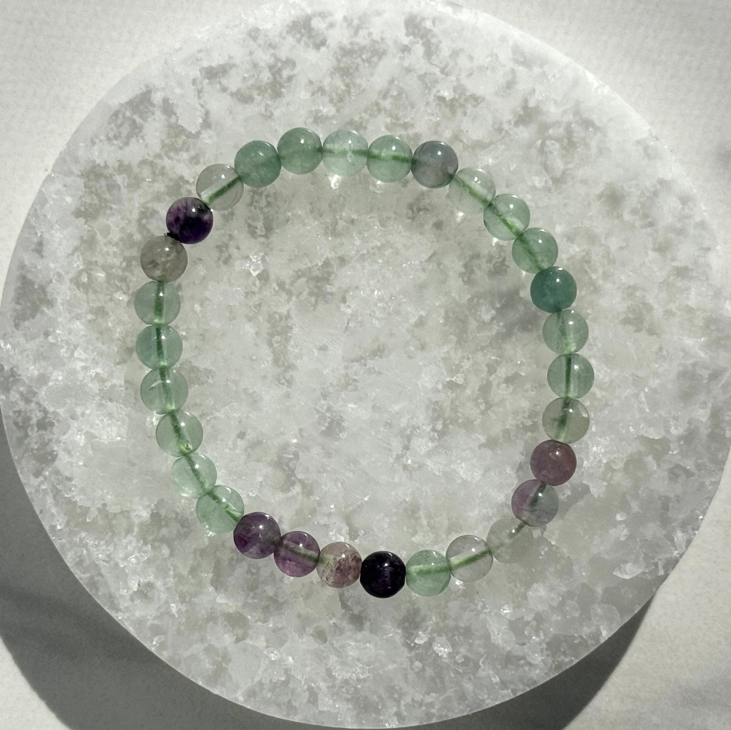 Fluorite Bracelet (6mm Bead)