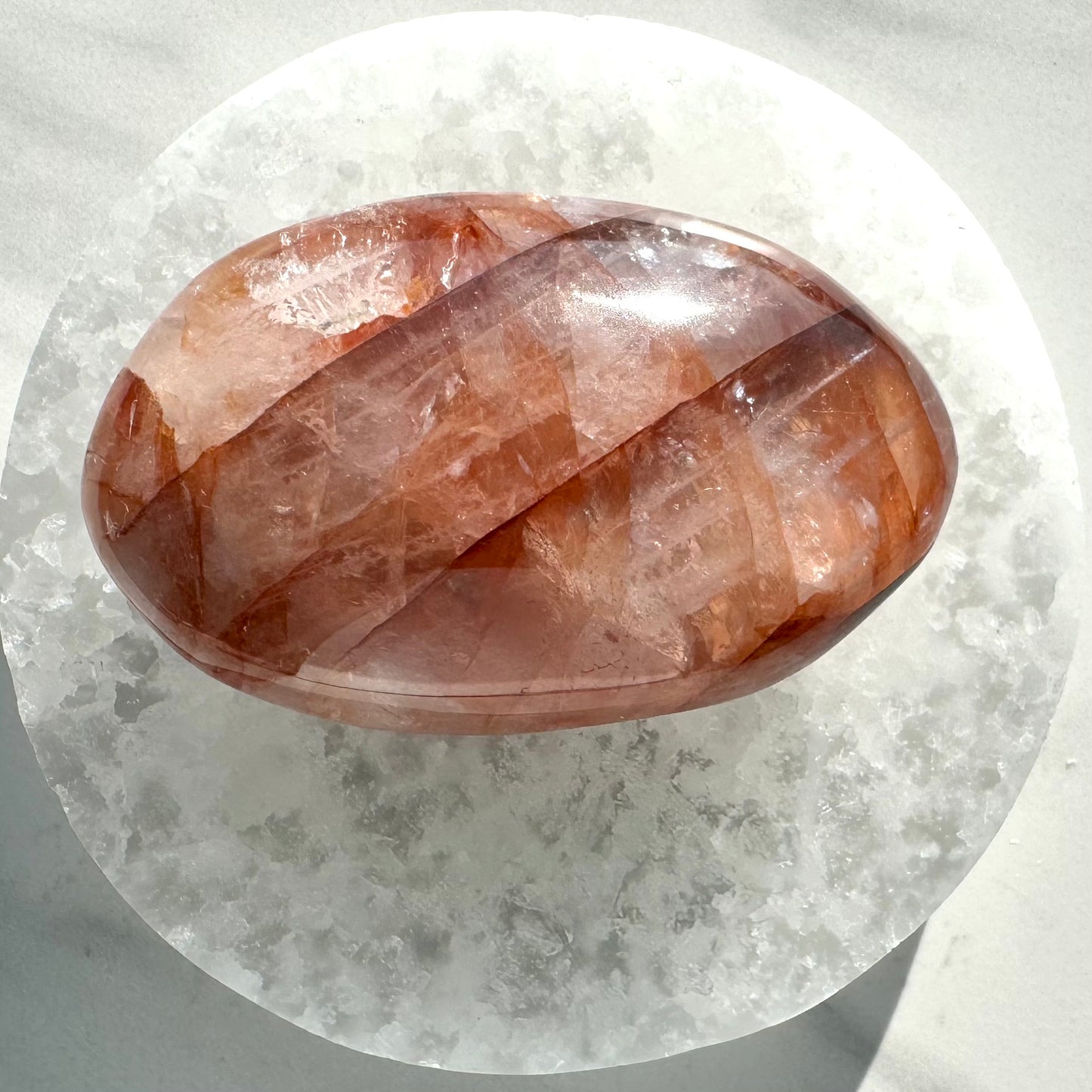 Fire Quartz Palm Stone F