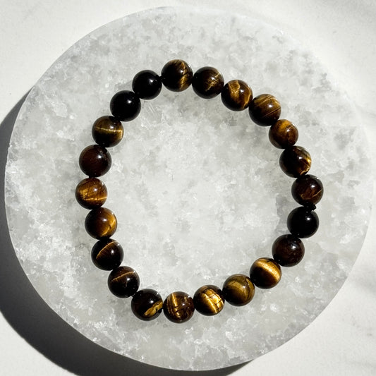 One (1) Golden Tiger’s Eye Bracelet (8mm Bead)