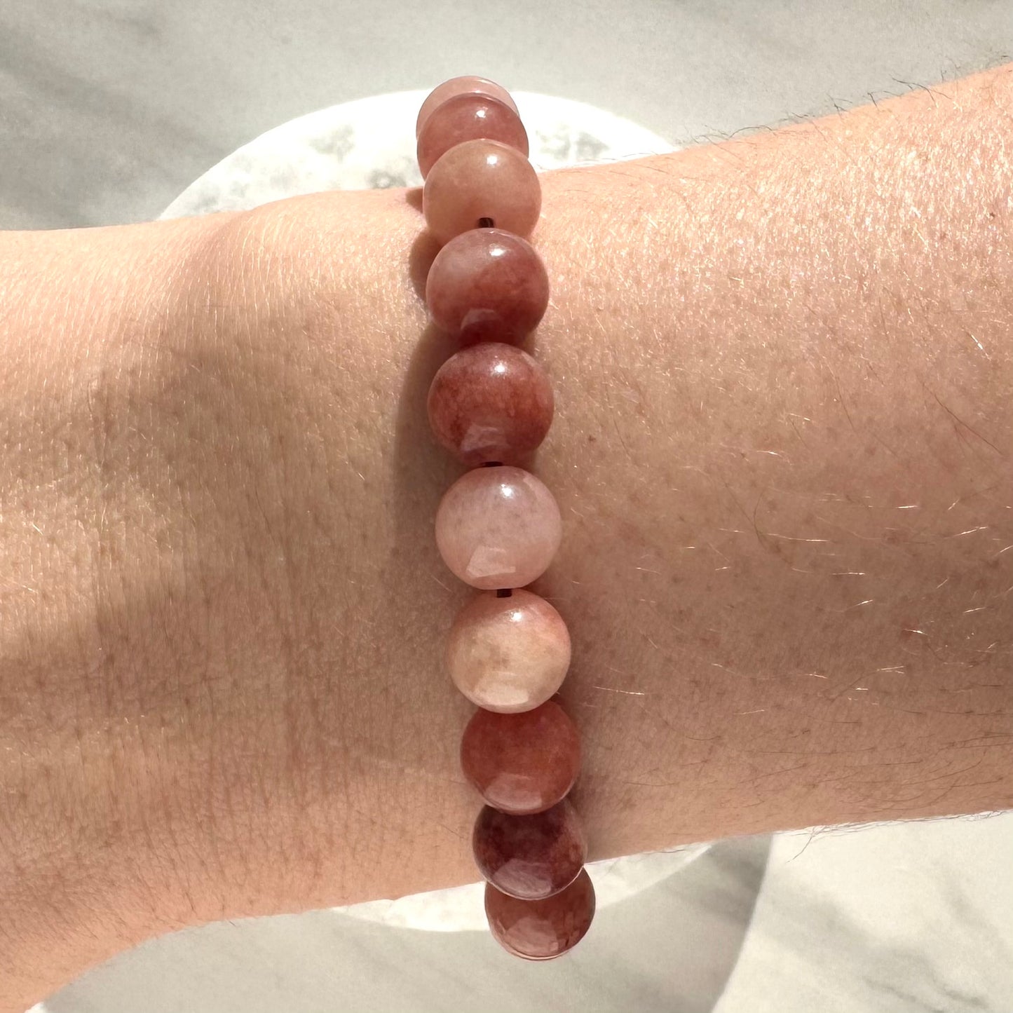 ONE Pink Aventurine Bracelet from Brazil (8mm)
