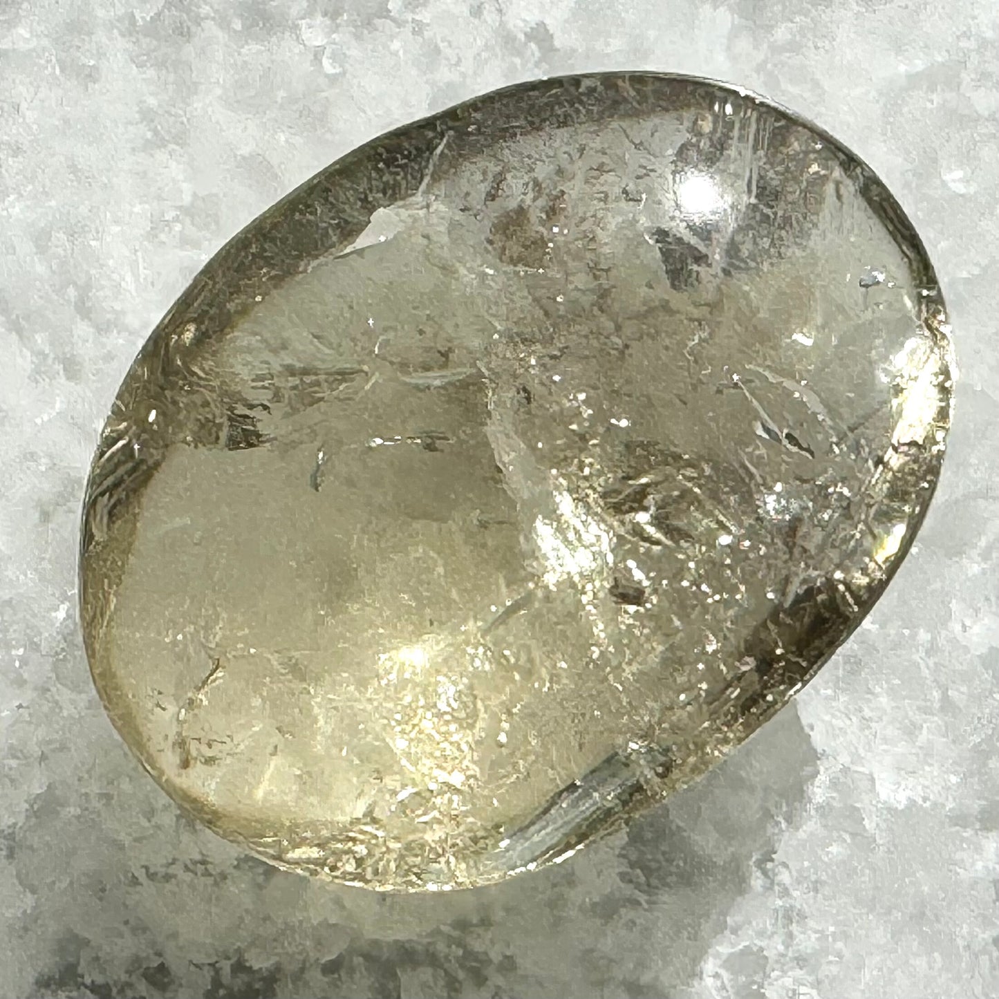 Beautiful High-Quality Citrine Palm Stone G