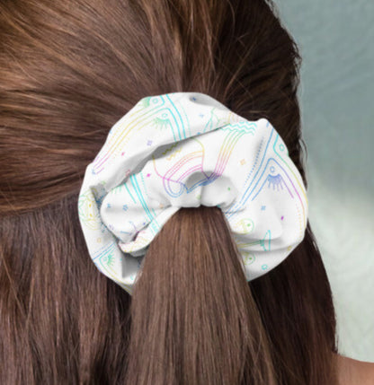 Rainbow Zodiac Tarot Scrunchie