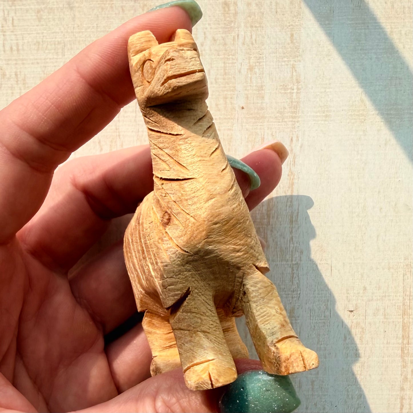 Palo Santo Alpaca Carving | Hand-Carved from Peru