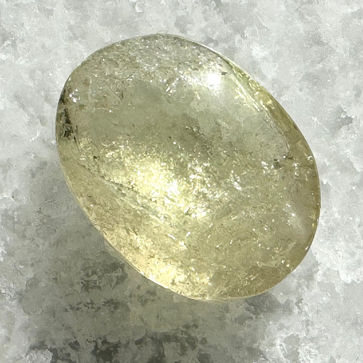 Beautiful High-Quality Citrine Palm Stone H