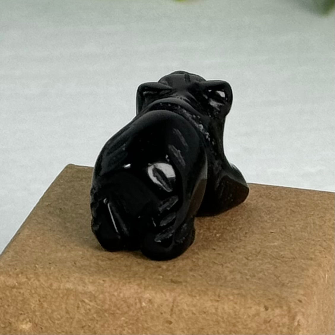 ONE Mini Obsidian Bear Carving