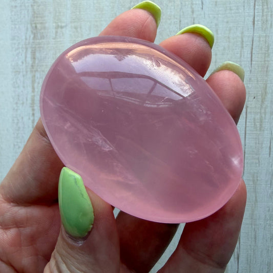 Rose Quartz Palm Stone - AA+ Grade | Option A