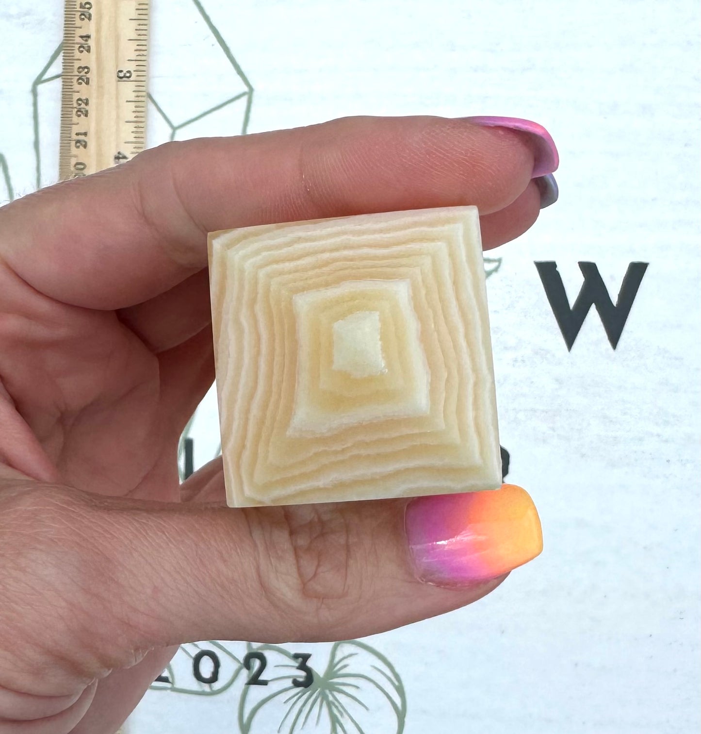 Orange Calcite Obelisk from Madagascar