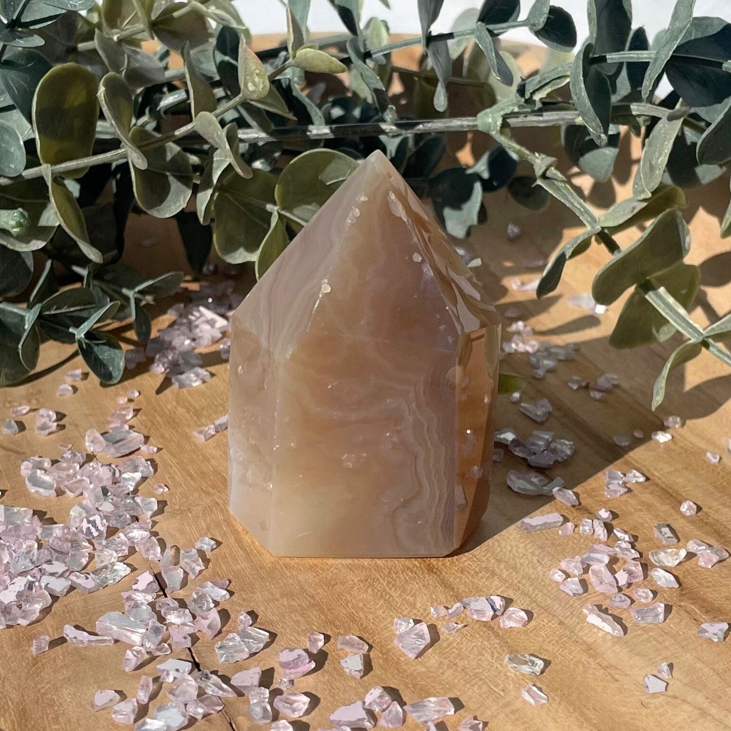 druzy agate tower
