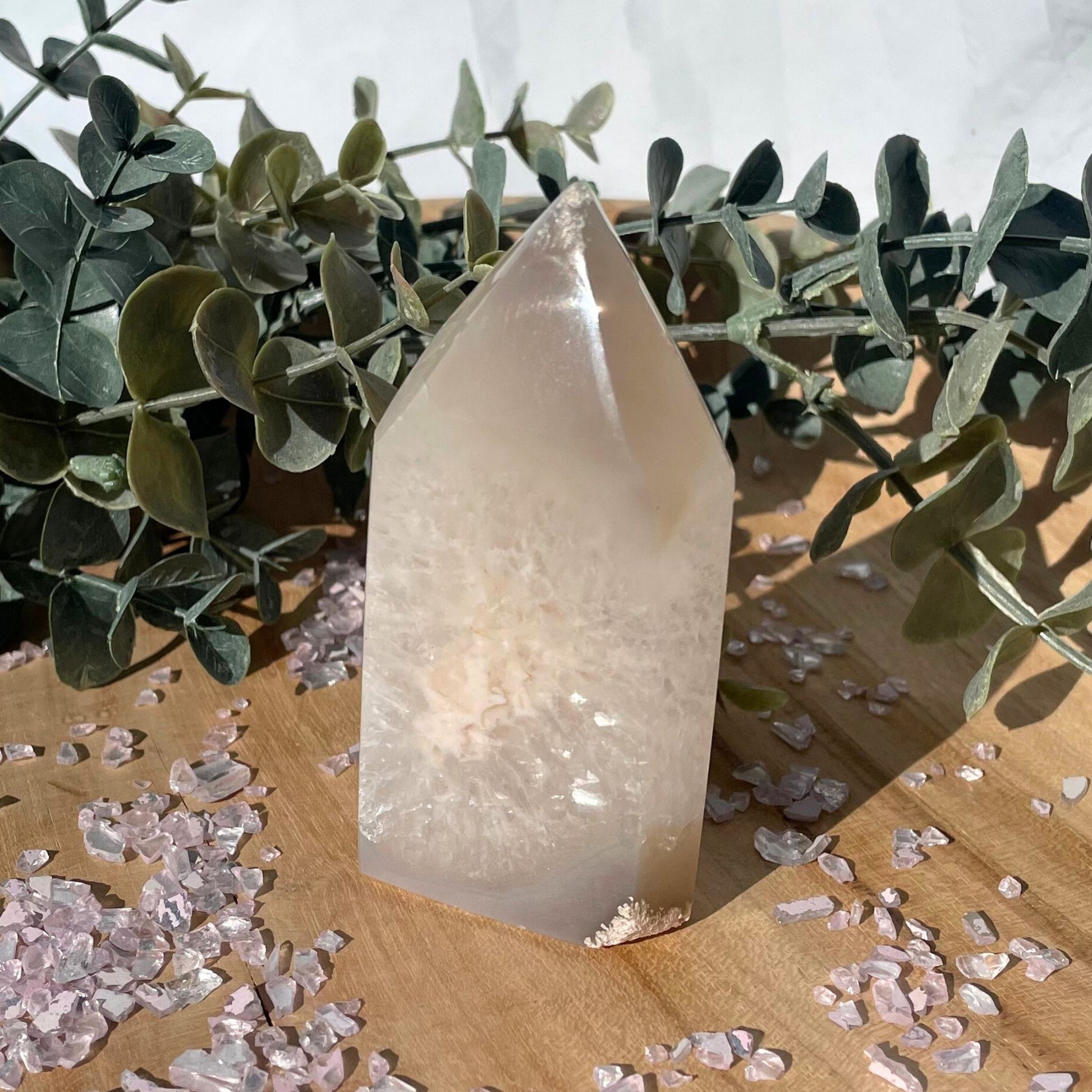 druzy agate tower
