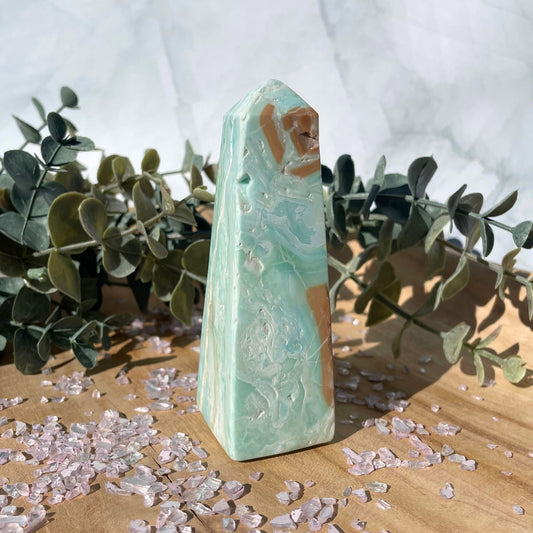 caribbean calcite obelisk