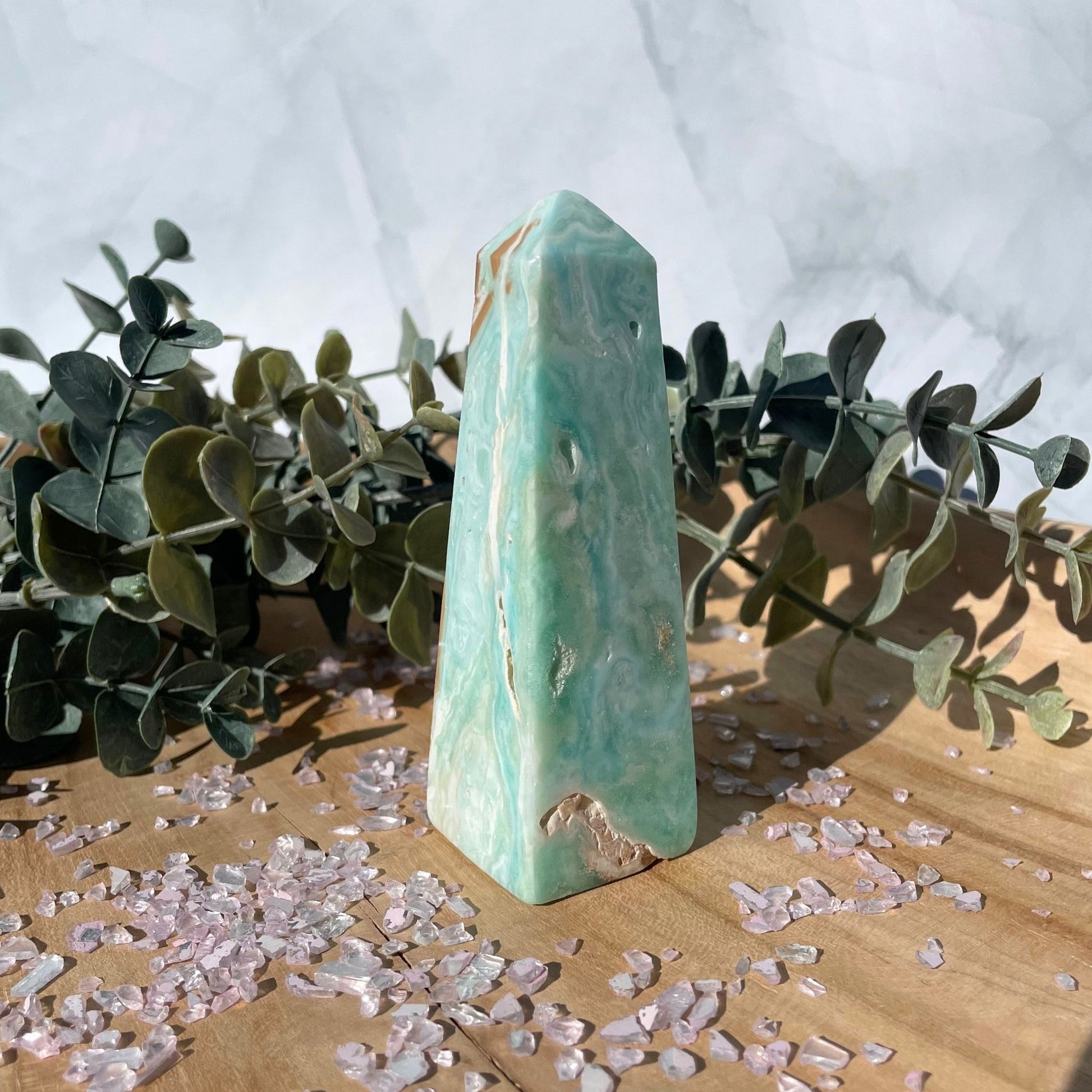 caribbean calcite obelisk