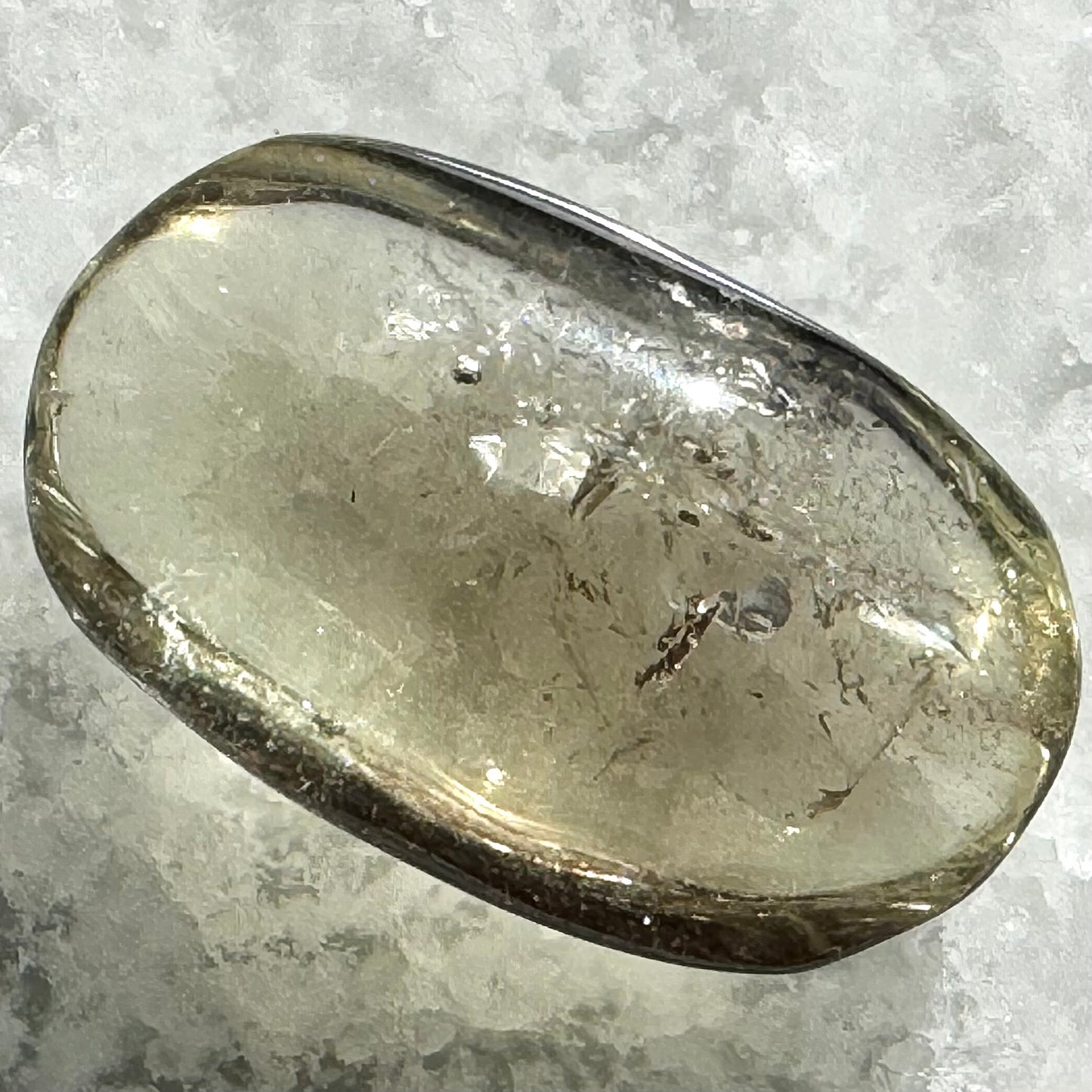 Beautiful High-Quality Citrine Palm Stone E