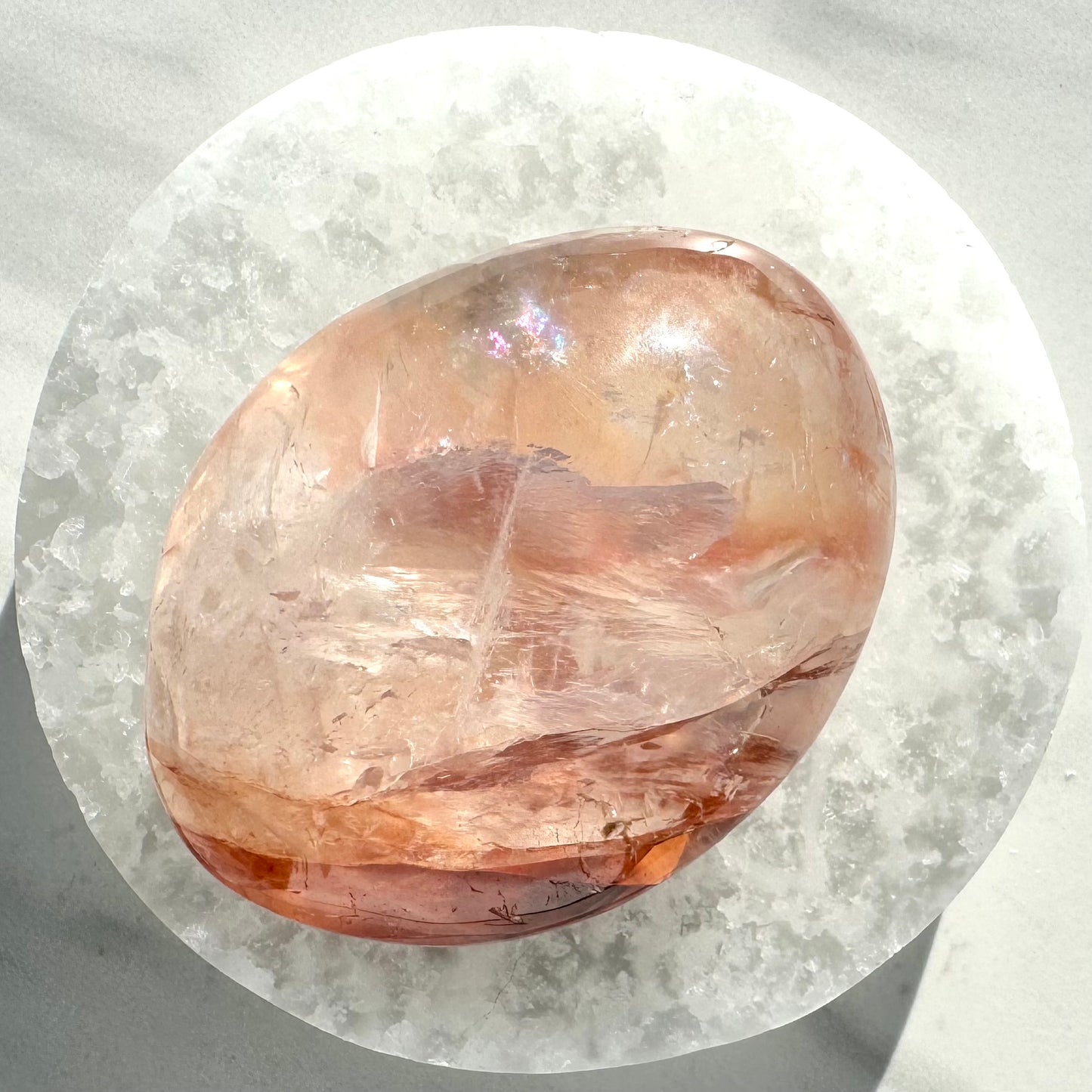 Fire Quartz Palm Stone B