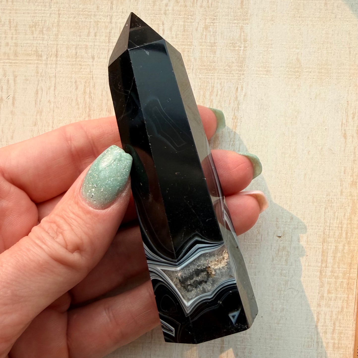 Onyx in Quartz Crystal Tower | Option B