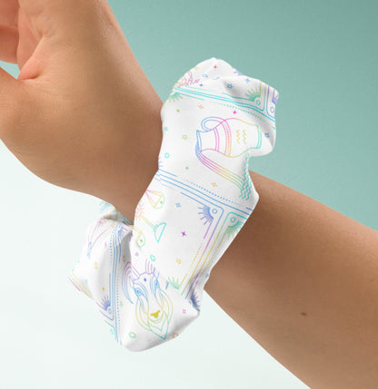 Rainbow Zodiac Tarot Scrunchie