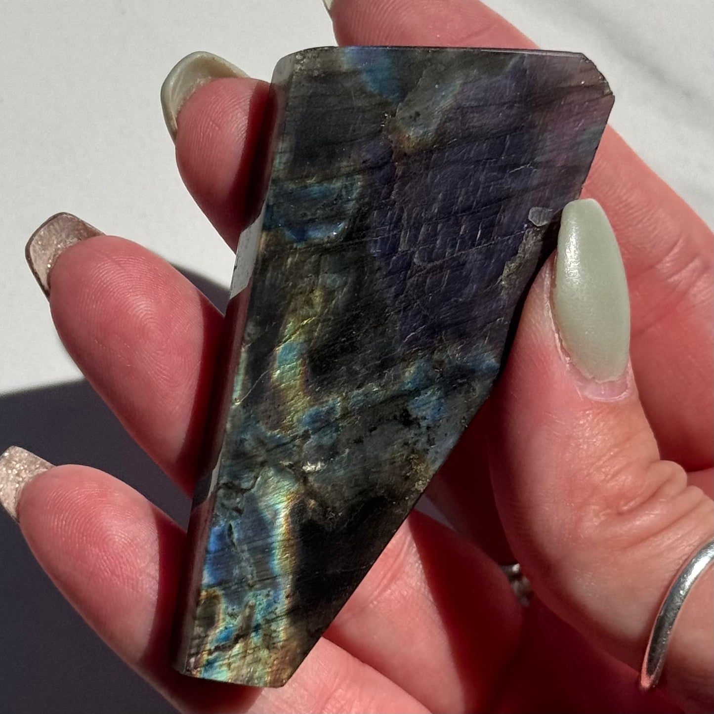 Flat Labradorite Freeform | Option B