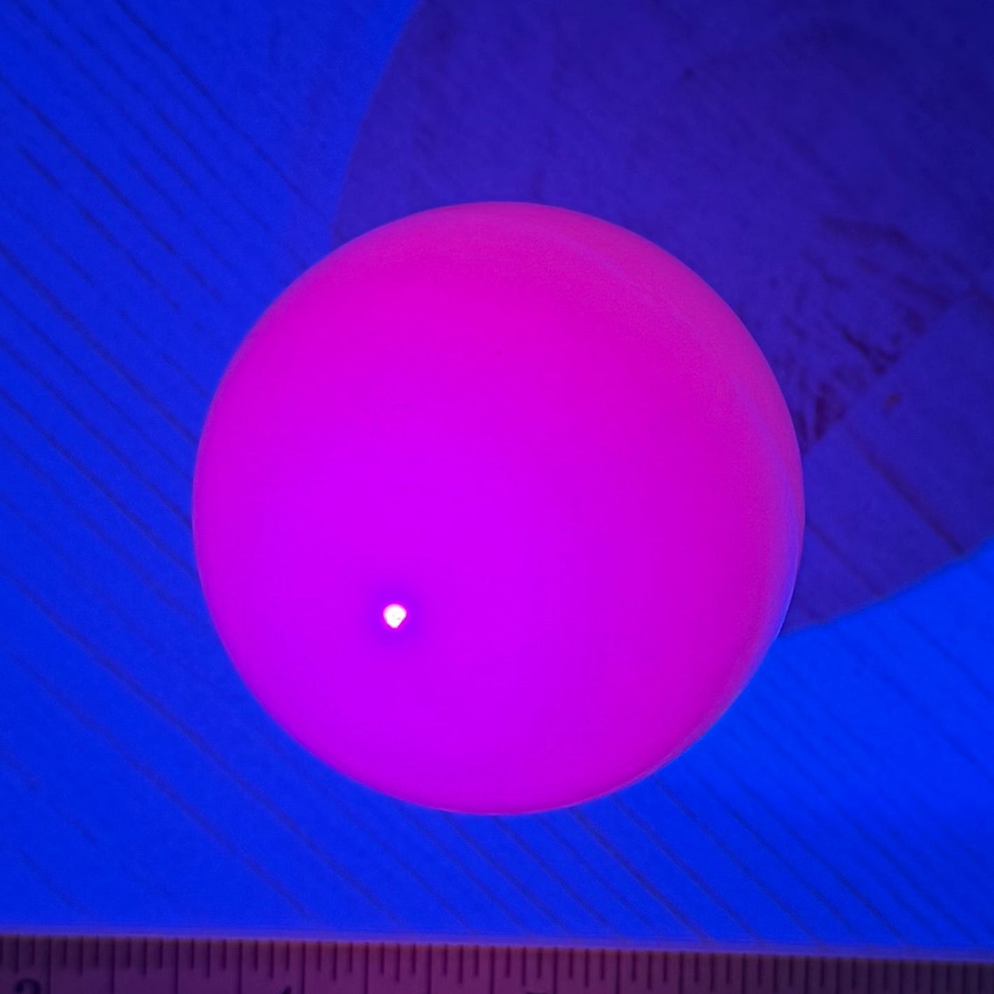 UV Reactive Mangano Calcite Sphere | Option B