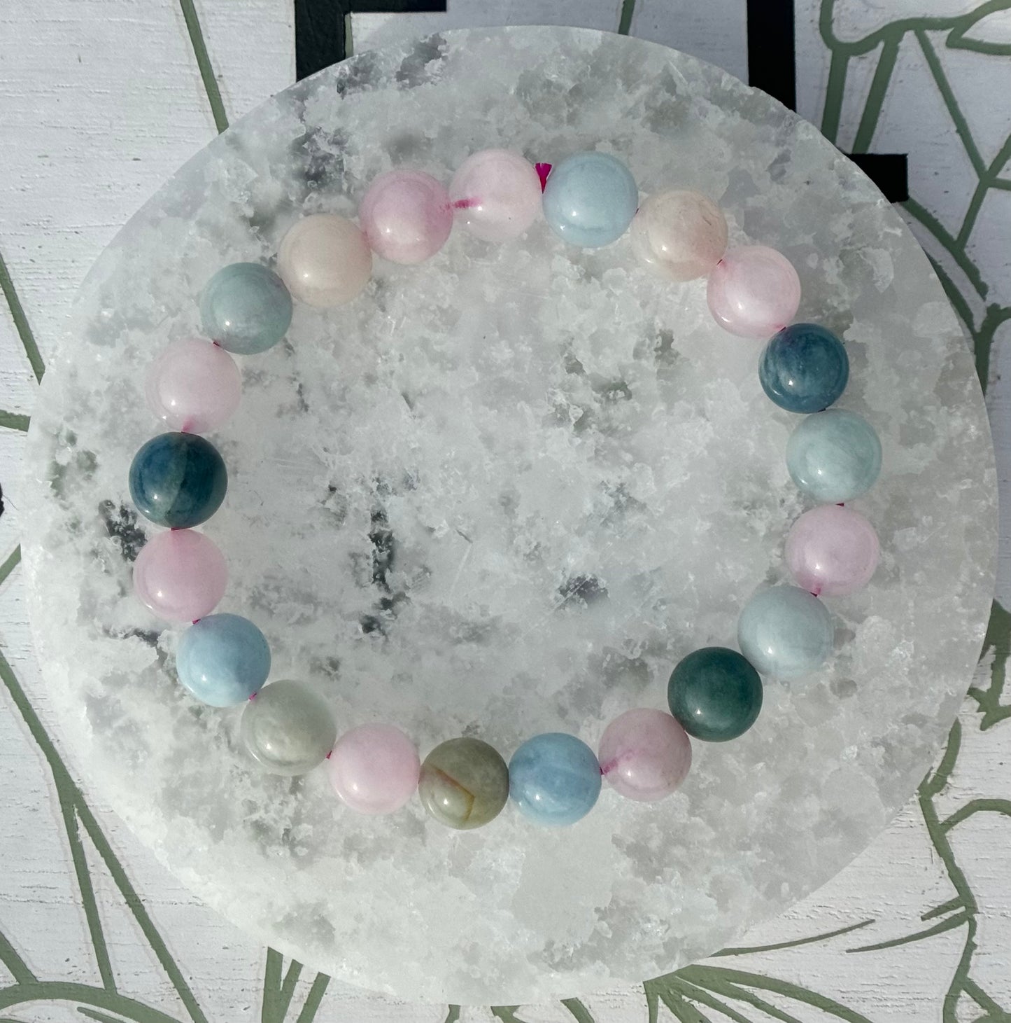Morganite Bracelets from Brazil (9mm Bead)