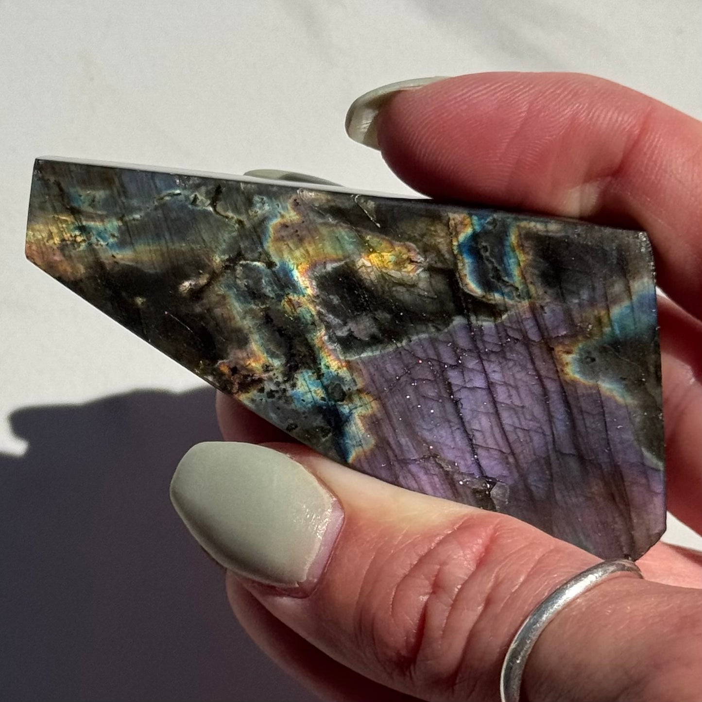 Flat Labradorite Freeform | Option B