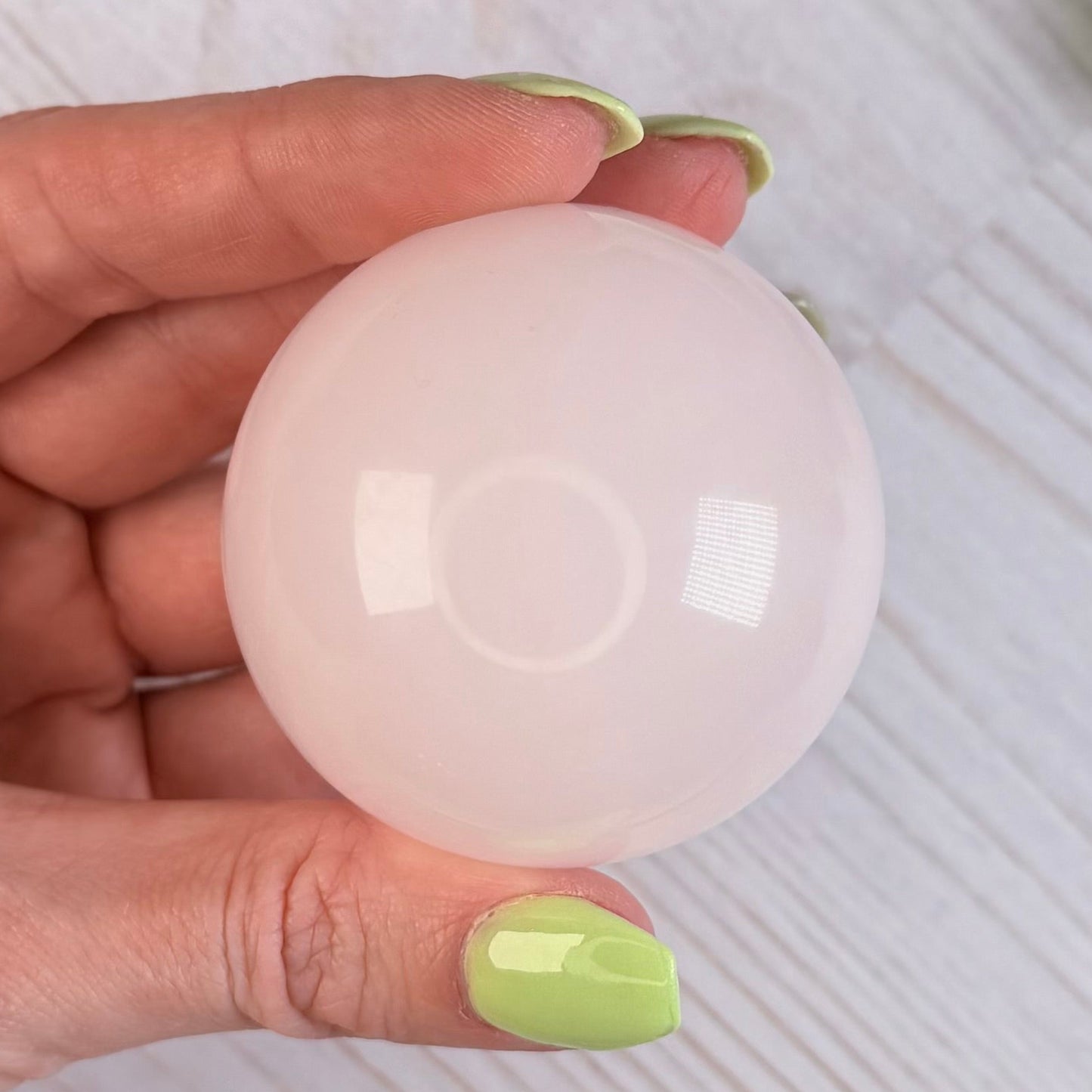 UV Reactive Mangano Calcite Sphere | Option B