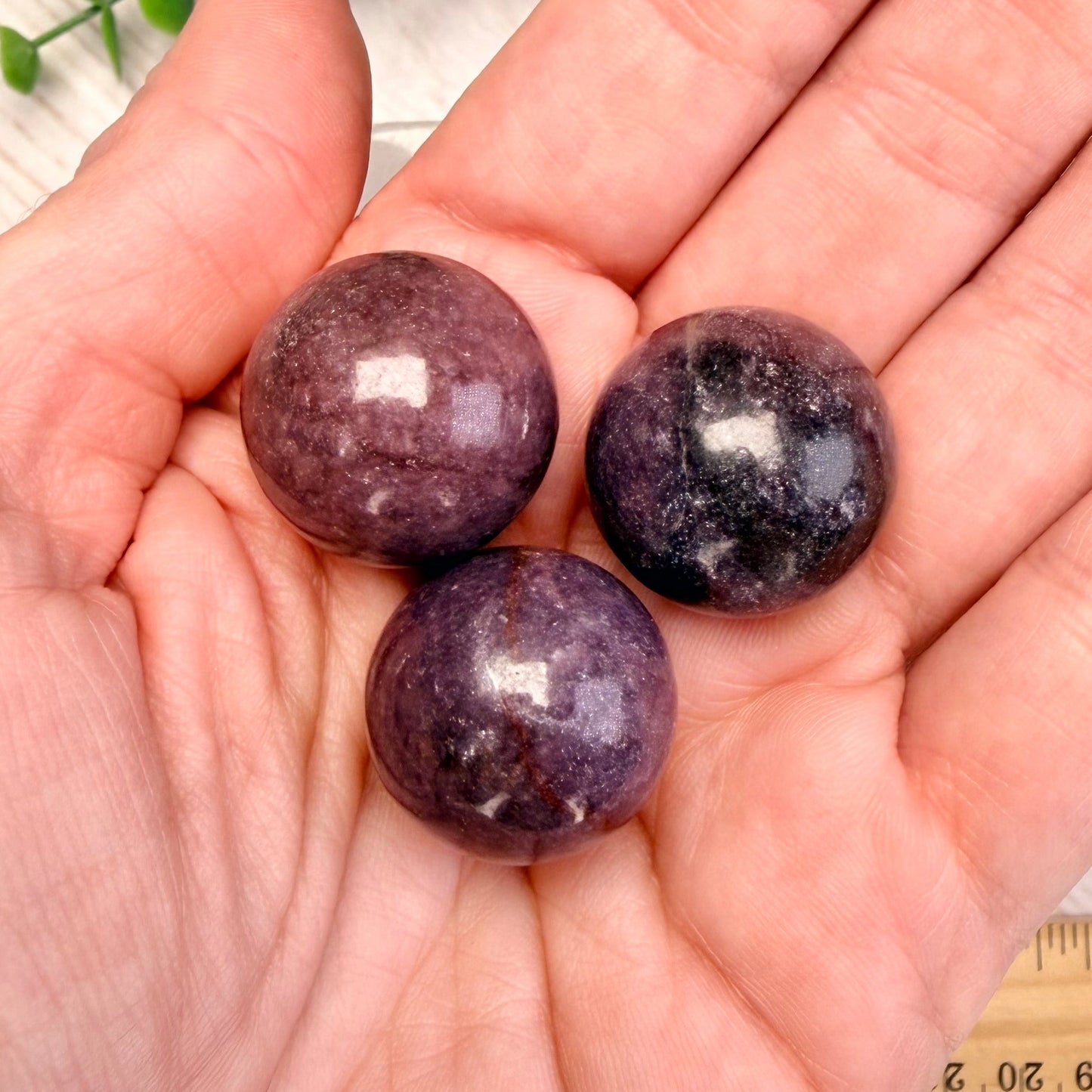 One (1) Lepidolite Mini Sphere