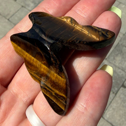 Golden Tiger’s Eye Butterfly Carving