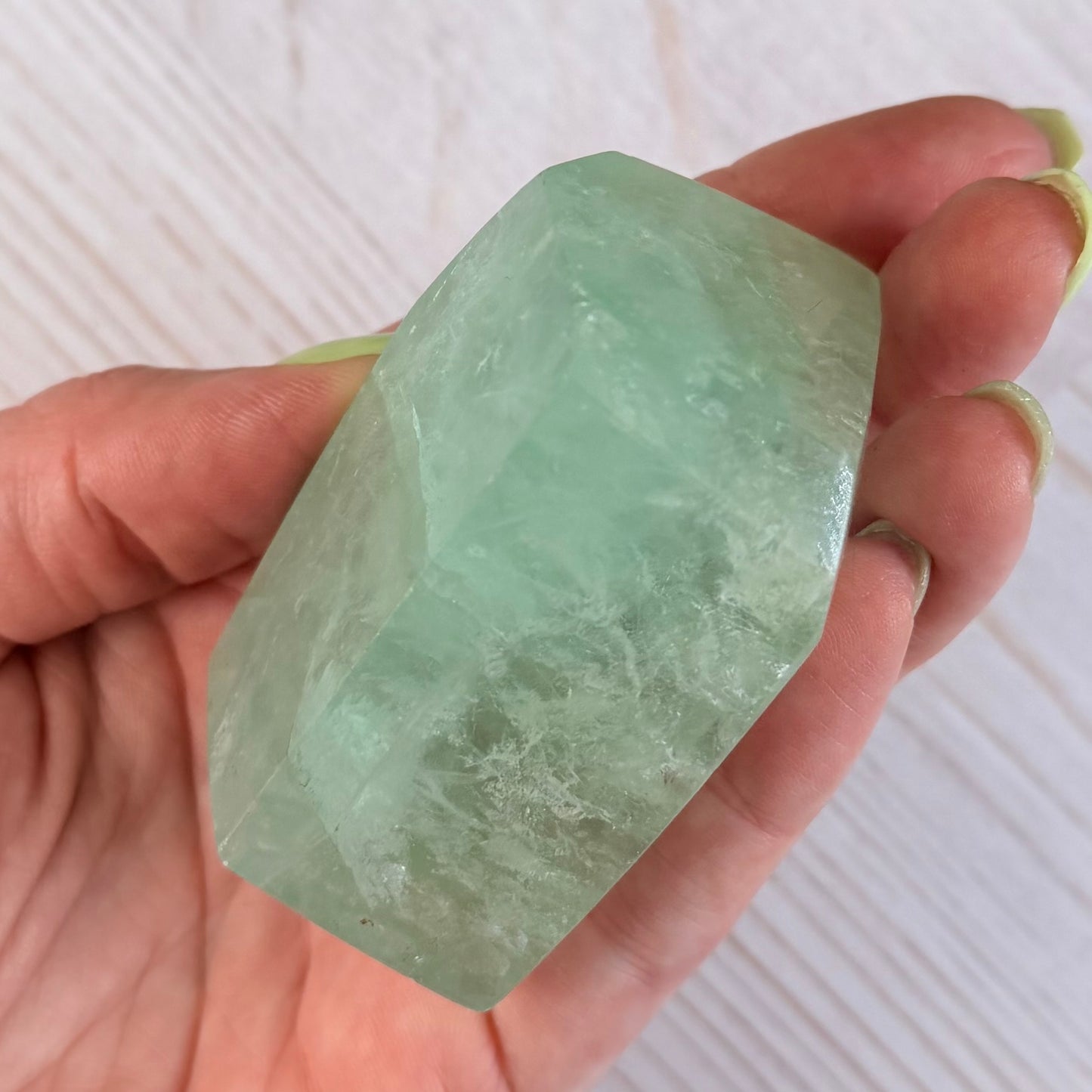 Green “Baja Blast” Fluorite Freeform | Option B