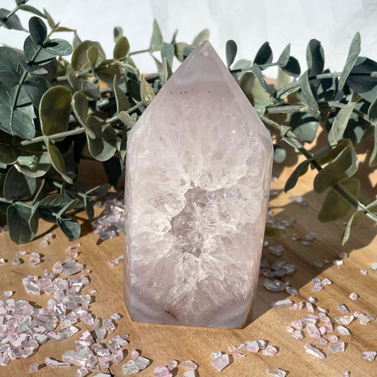 druzy agate tower