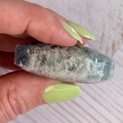 Snowflake Fluorite Palm Stone | Option E
