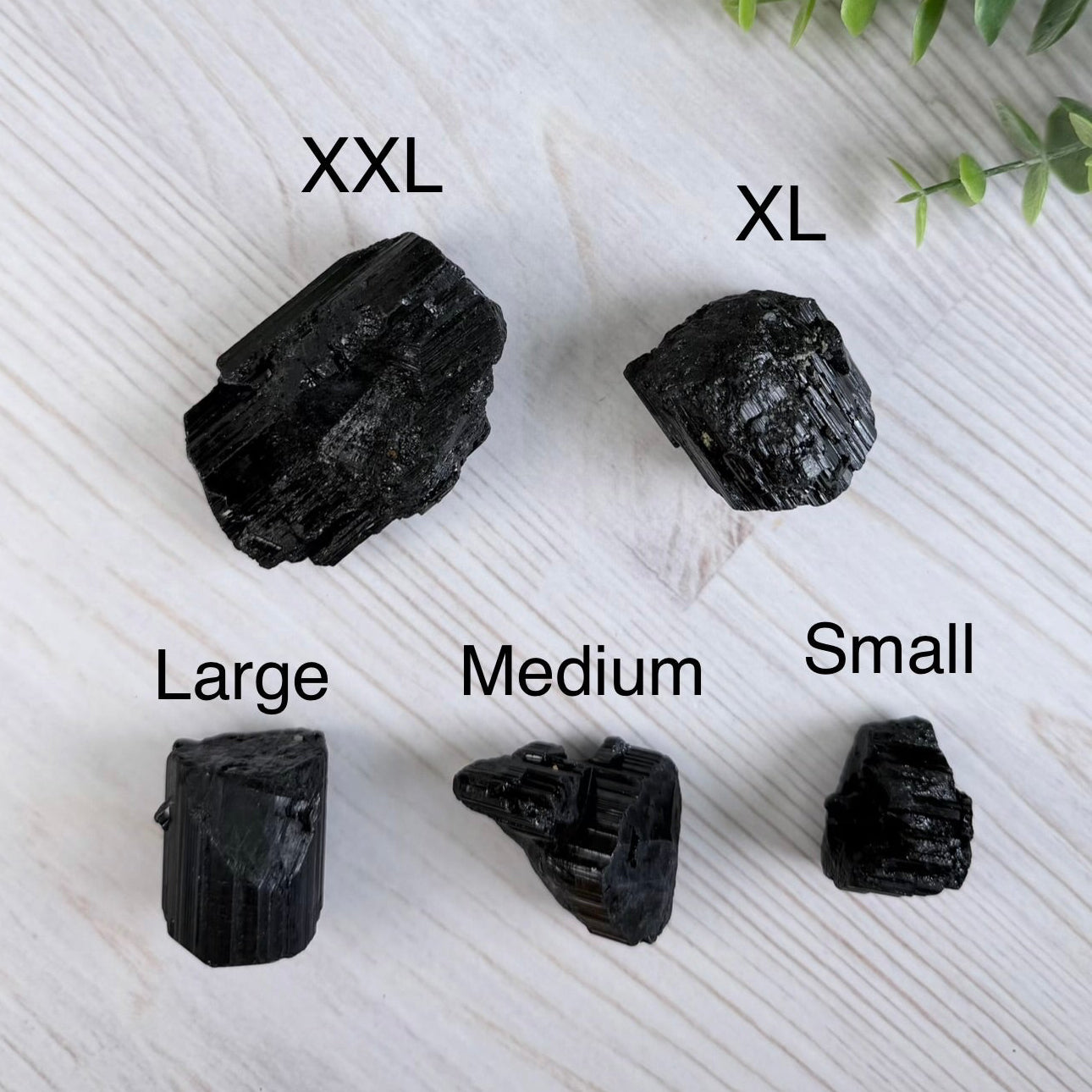 Raw Black Tourmaline Chunk - Choose Your Size - Natural Protection Stone