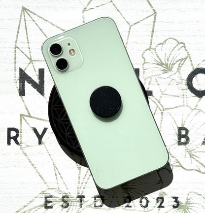 EMF Blocking Flower of Life Engraved Shungite Tile from Russia (10cm Round)