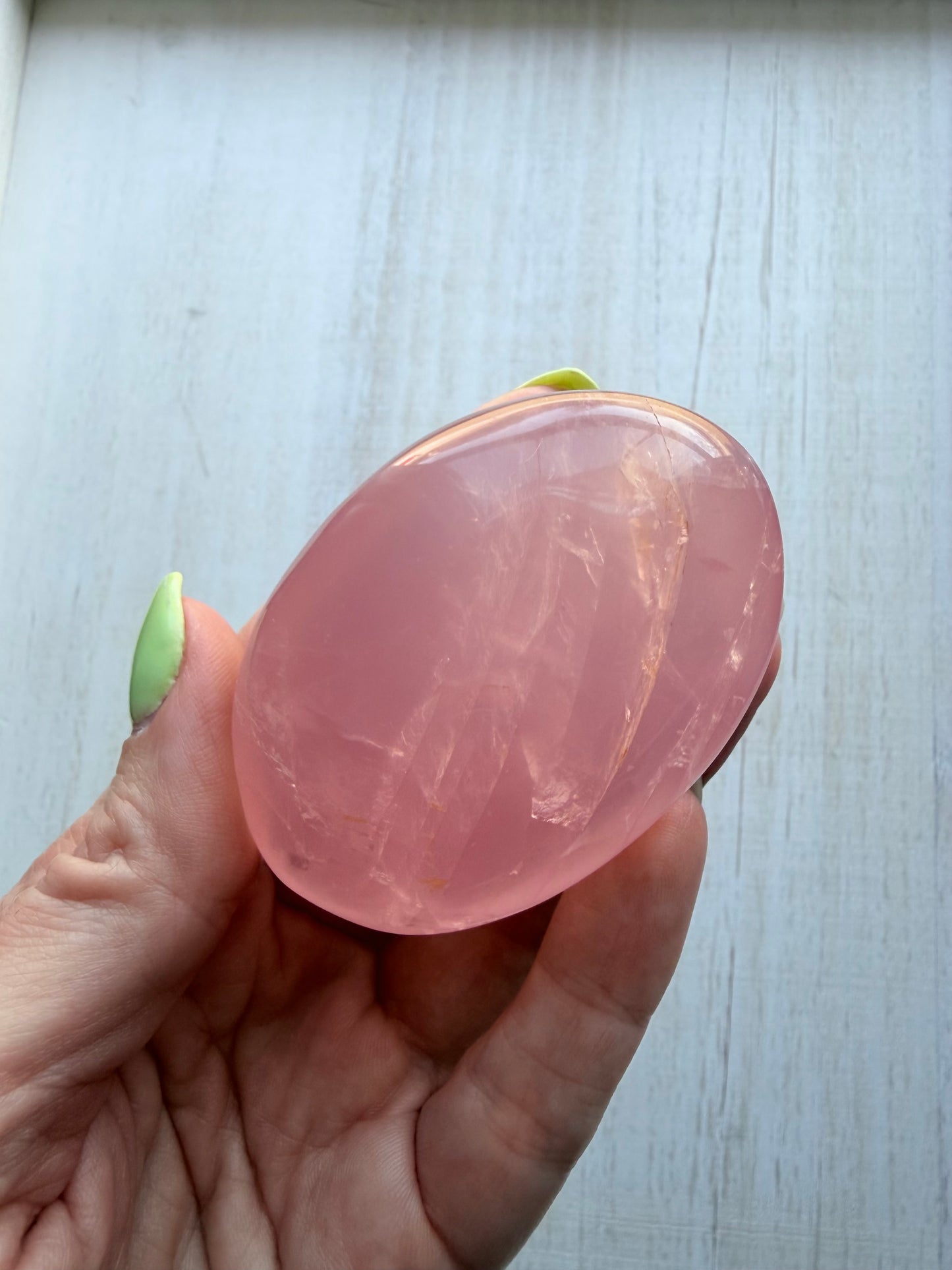Rose Quartz Palm Stone - AA+ Grade | Option C
