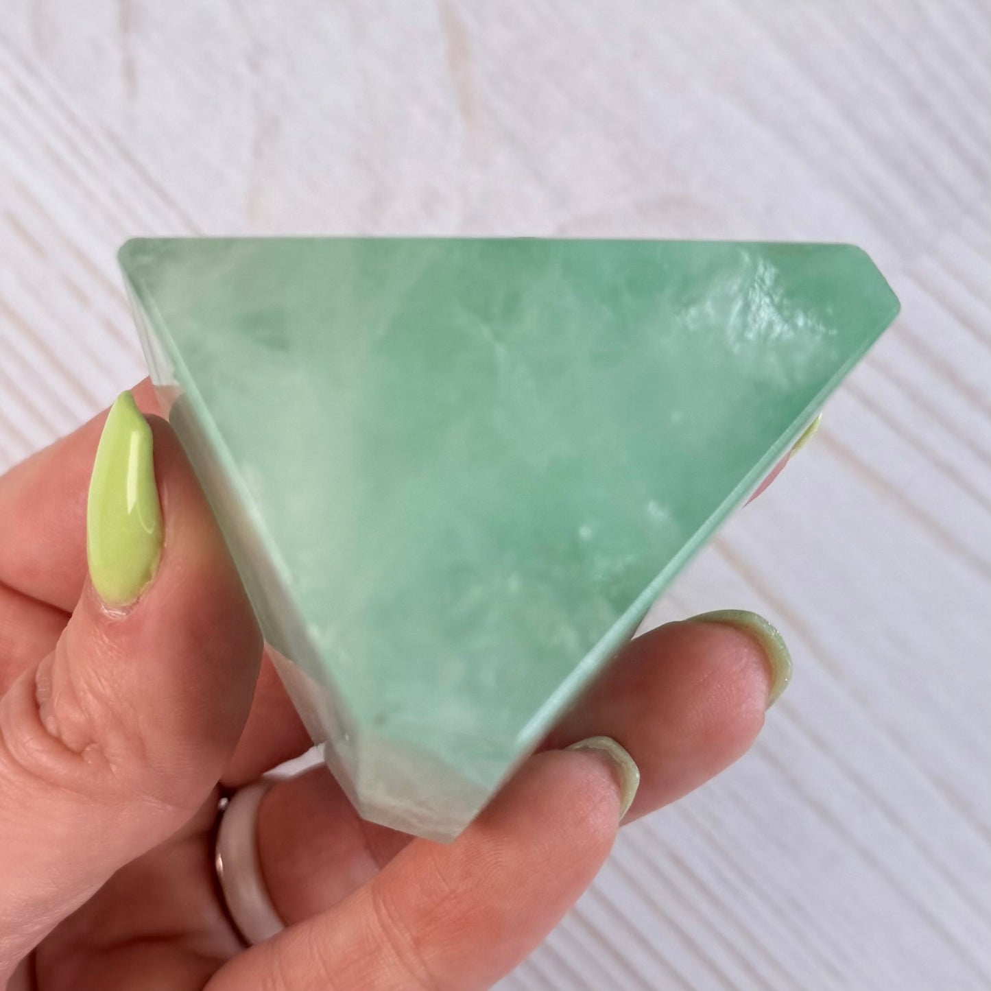 Green “Baja Blast” Fluorite Freeform | Option A